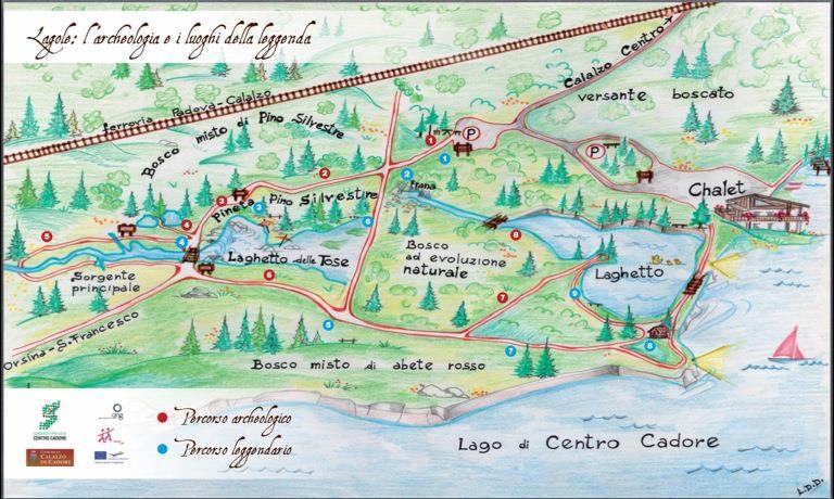 Mappa di Lagole (Calalzo di Cadore)